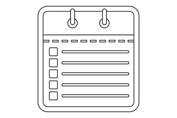 Download Office Calendar Icon, Outline Style. - Office calendar Collection