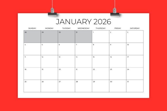 Download 2026 11 X 17 Office Calendar Template - Office calendar Collection
