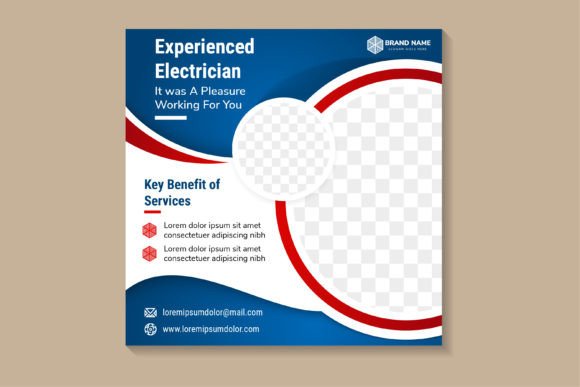 Download Experienced Electrician Square Banner - Experienced Collection