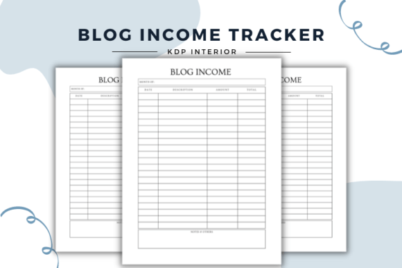 Download Blog Income Log Book Interior - Income log Collection