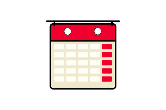 Download Red Office Calendar Icon Design - Office calendar Collection