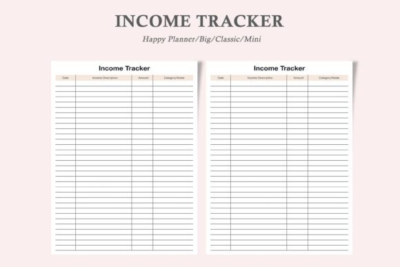 Download Income Tracker,Budget Tracker,Income Log - Income log Collection
