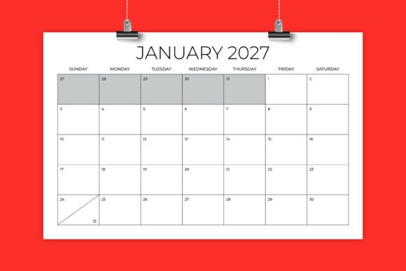 Download 2027 11 X 17 Inch Office Calendar - Office calendar Collection