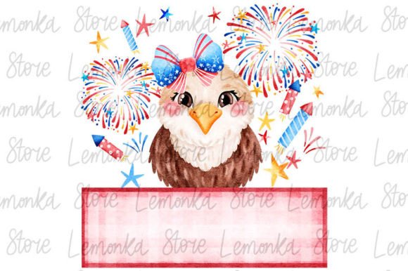 Download 4th of July Eagle Girl Personalized Png - Personalized png Collection