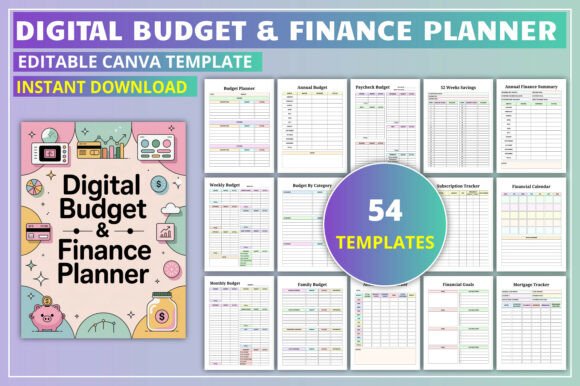 Download Digital Budget &amp; Finance Planner - Premium Resources