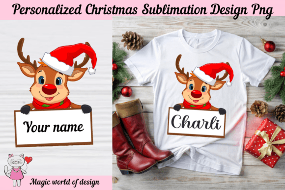 Download Christmas Reindeer Personalized Png - Premium Resources