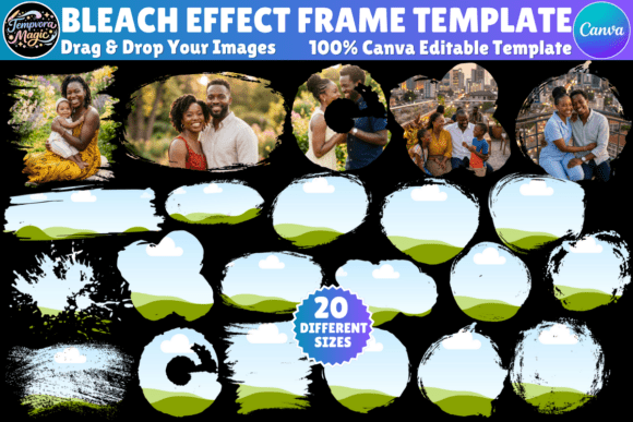 Download Bleach Effect Paint Splash Canva Frames - Bleach effect Collection